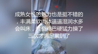 成熟女性的魅力也是挺不错的，丰满柔软肉体逼逼湿润水多会叫床，性奋鸡巴硬猛力操了三次才满足累趴了