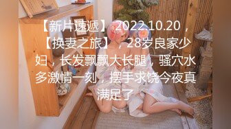 【新片速遞】 2022.10.20，【换妻之旅】，28岁良家少妇，长发飘飘大长腿，骚穴水多激情一刻，摆手求饶今夜真满足了