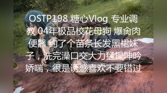 OSTP198 糖心Vlog 专业调教 04年极品校花母狗 爆肏肉便器 约了个苗条长发黑裙妹子，洗完澡口交大力猛操呻吟娇喘，很是诱惑喜欢不要错过